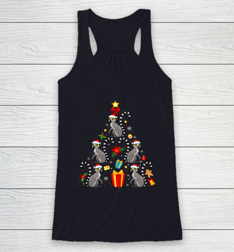 Lemur Christmas Ornament Tree Funny Gift Racerback Tank 7