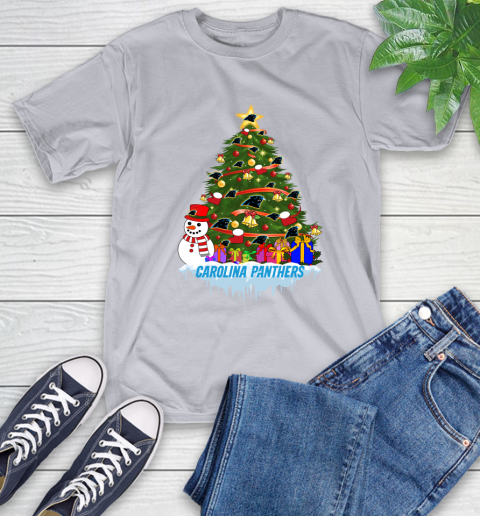Carolina Panthers Merry Christmas NFL Football Sports T-Shirt 6