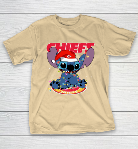 Kansas City Chiefs NFL Football noel stitch Christmas T-Shirt 5