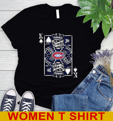 Montreal Canadiens NHL Hockey The King Of Spades Death Cards Shirt Women's T-Shirt