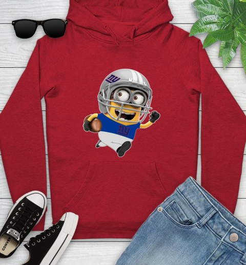 NFL New York Giants Minions Disney Football Sports Youth Hoodie 11