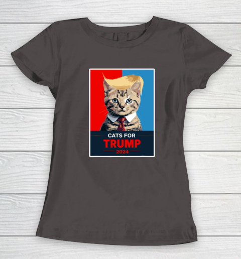 Cats For Trump 2024 Election Women's T-Shirt 5