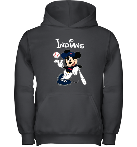 Baseball Mickey Team Cleveland Indians Youth Hoodie
