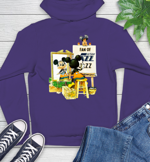 NBA Basketball Utah Jazz Mickey Drawing Shirt 17