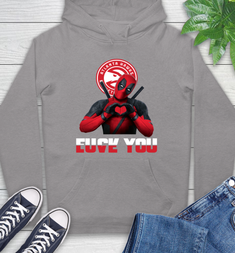 NBA Atlanta Hawks Deadpool Love You Fuck You Basketball Sports Hoodie 6