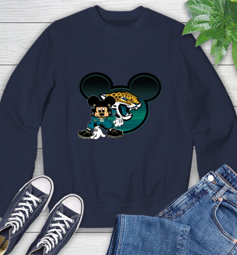 NFL Jacksonville Jaguars Mickey Mouse Disney Football T Shirt Sweatshirt 3