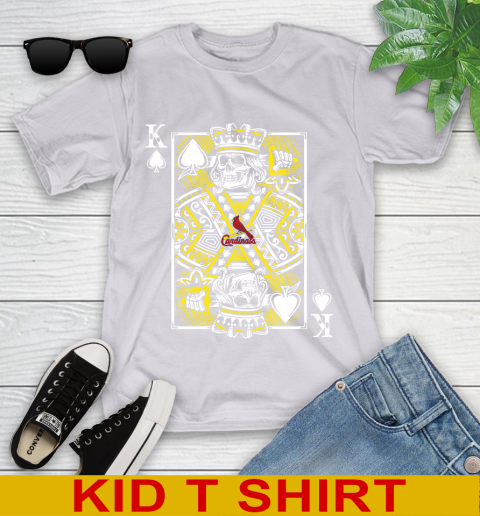 St.Louis Cardinals MLB Baseball The King Of Spades Death Cards Shirt Youth T-Shirt 4