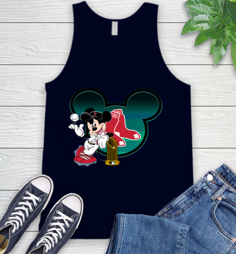 MLB Boston Red Sox The Commissioner's Trophy Mickey Mouse Disney Tank Top 3