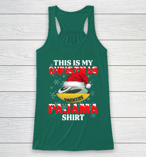 Green Bay Packers This Is My Christmas Pajama Shirt NFL Racerback Tank 5
