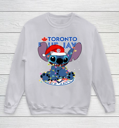 Toronto Blue Jays MLB noel stitch Baseball Christmas Youth Sweatshirt 2