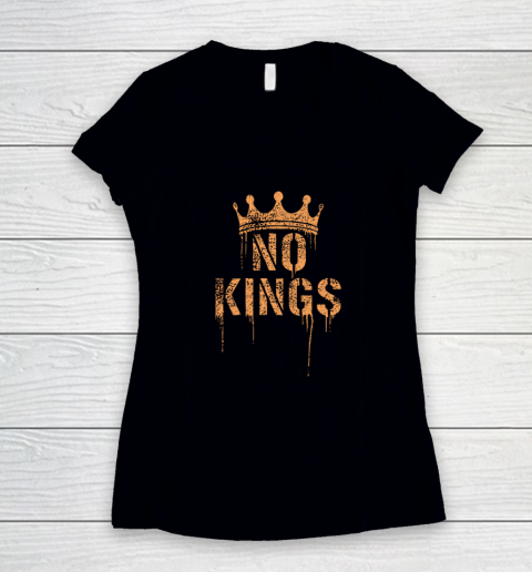 No Kings Women's V-Neck T-Shirt