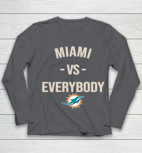 Miami Dolphins Vs Everybody Youth Long Sleeve 6