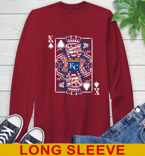 Kansas City Royals MLB Baseball The King Of Spades Death Cards Shirt Long Sleeve T-Shirt 9