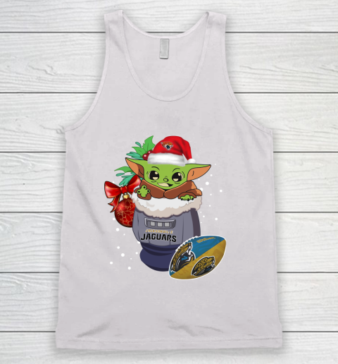 Jacksonville Jaguars Christmas Baby Yoda Star Wars Funny Happy NFL Tank Top 2