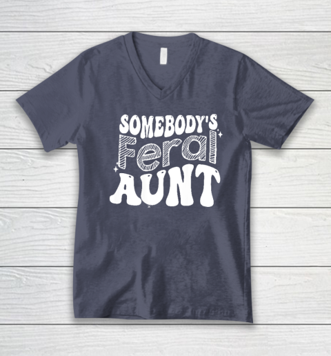 Somebody's Feral Aunt V-Neck T-Shirt - Image 7