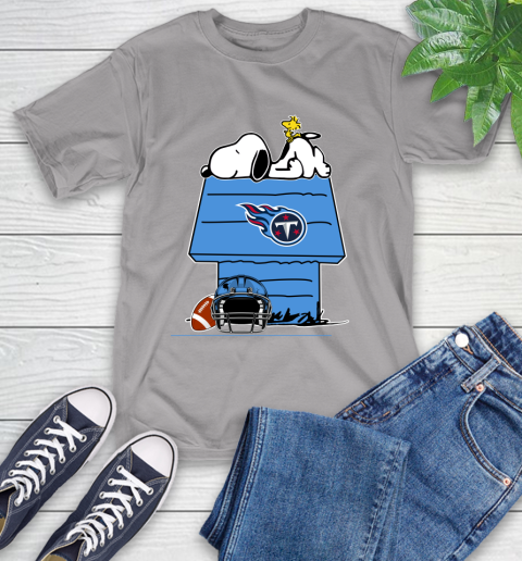 Tennessee Titans NFL Football Snoopy Woodstock The Peanuts Movie T-Shirt 6