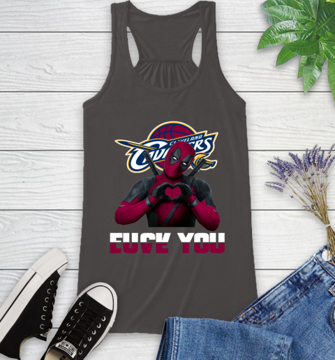NBA Cleveland Cavaliers Deadpool Love You Fuck You Basketball Sports Racerback Tank 11
