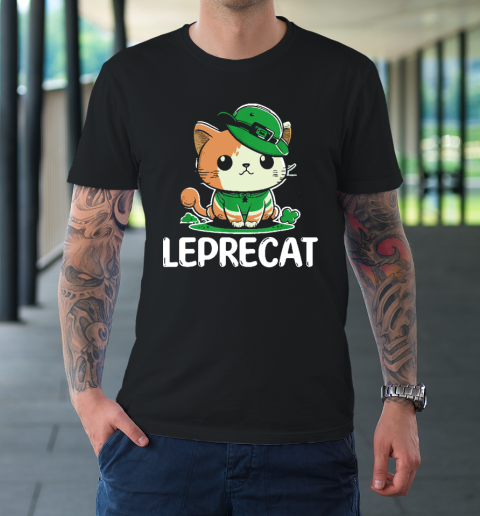 St Patricks Day Parade Leprecat Funny Irish Cat T-Shirt