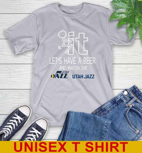 Utah Jazz Basketball NBA Let's Have A Beer And Watch Your Team Sports T-Shirt 5