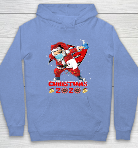Tampa Bay Buccaneers Funny Santa Claus Dabbing Christmas 2020 NFL Hoodie 8