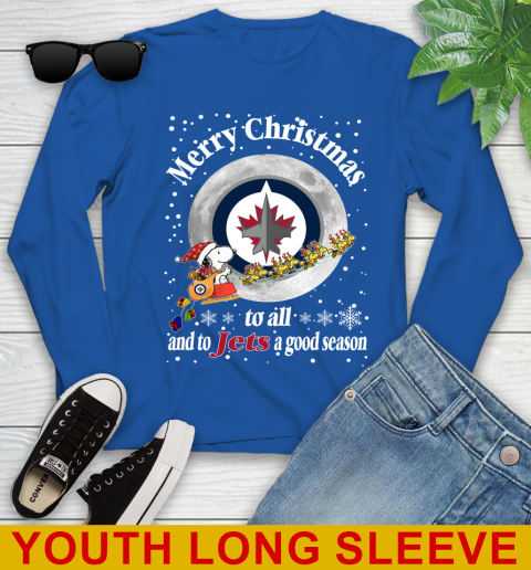 Winnipeg Jets Merry Christmas To All And To Jets A Good Season NHL Hockey Sports Youth Long Sleeve 10