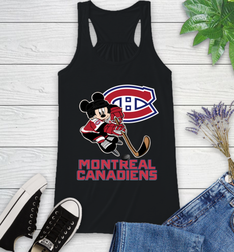 NHL Montreal Canadiens Mickey Mouse Disney Hockey T Shirt Racerback Tank 2