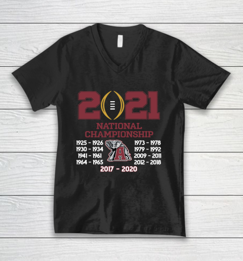 Alabama Crimson Tide National Championship 2020 V-Neck T-Shirt