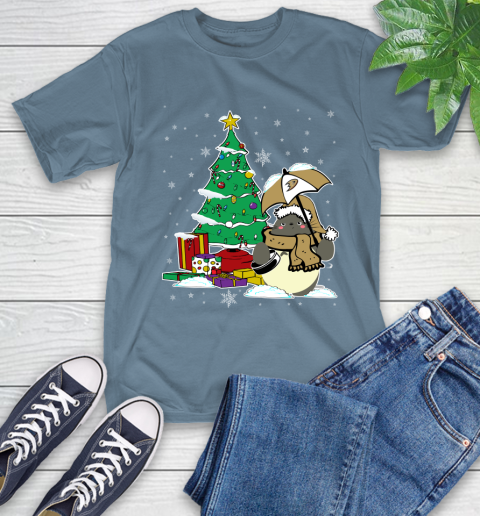 Anaheim Ducks NHL Hockey Cute Tonari No Totoro Christmas Sports T-Shirt 8