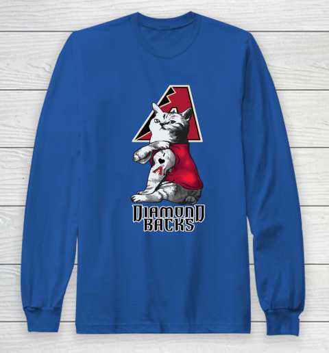 MLB Baseball My Cat Loves Arizona Diamondbacks Long Sleeve T-Shirt 6