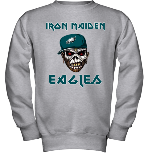 47 Men's Philadelphia Eagles Cover 2 Grey Long Sleeve T-Shirt