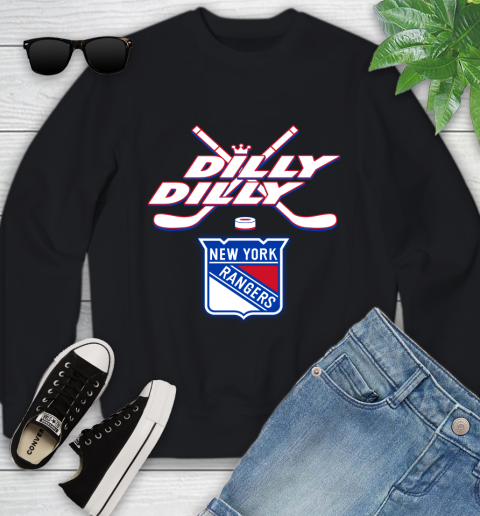 NHL New York Rangers Dilly Dilly Hockey Sports Youth Sweatshirt 2