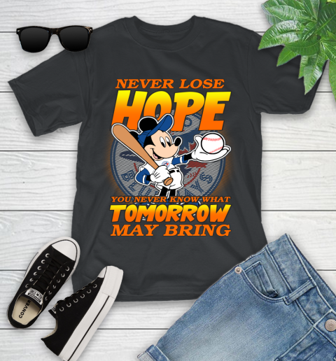 Toronto Blue Jays MLB Baseball Mickey Disney Never Lose Hope Youth T-Shirt