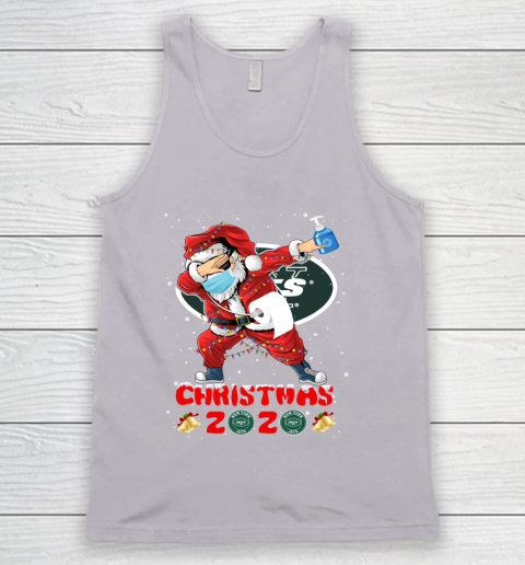 New York Jets Funny Santa Claus Dabbing Christmas 2020 NFL Tank Top 3