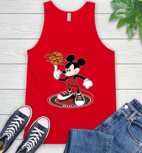 NBA Basketball Chicago Bulls Cheerful Mickey Disney Shirt Tank Top 6