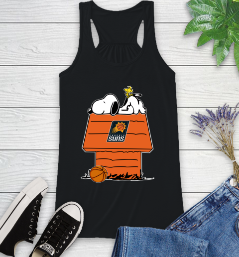 Phoenix Suns NBA Basketball Snoopy Woodstock The Peanuts Movie Racerback Tank 2