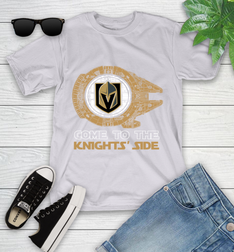 NHL Come To The Vegas Golden Knights Wars Hockey Sports Youth T-Shirt 4