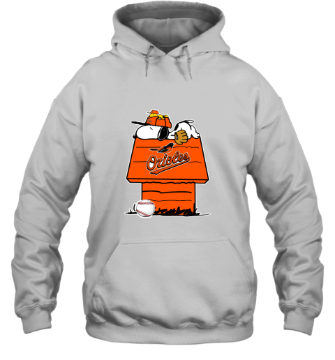 Baltimore Orioles Snoopy And Woodstock Resting Together MLB Hoodie