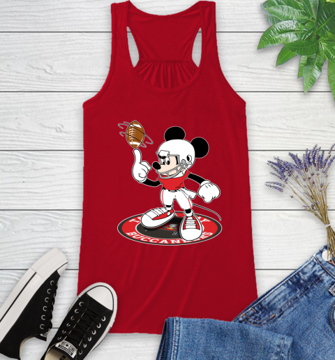 NFL Football Tampa Bay Buccaneers Cheerful Mickey Disney Shirt Racerback Tank 6