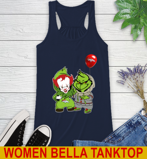 Denver Broncos Baby Pennywise Grinch Christmas NFL Football Racerback Tank 11