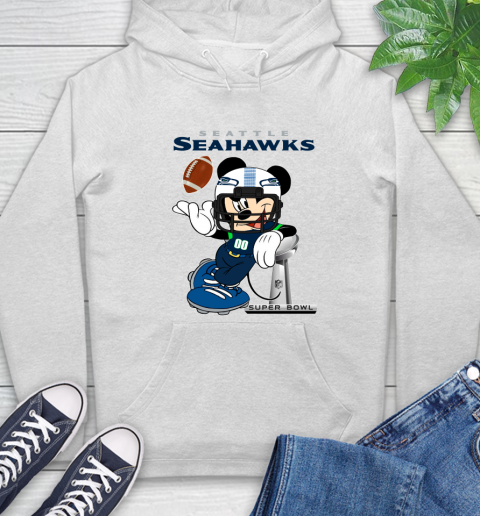 NFL Seattle Seahawks Mickey Mouse Disney Super Bowl Football T Shirt Hoodie