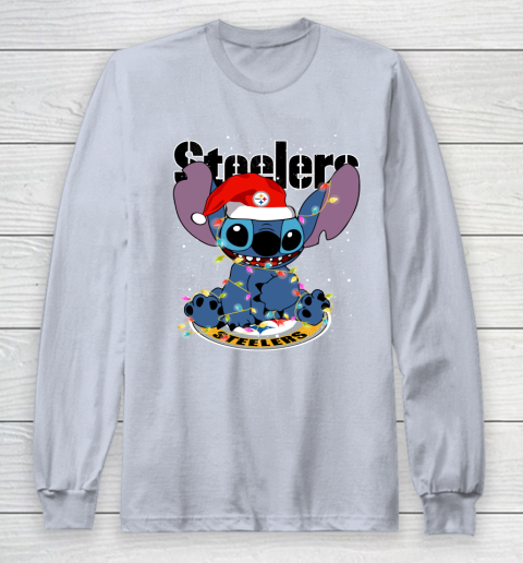 Pittsburgh Steelers NFL Football noel stitch Christmas Long Sleeve T-Shirt 4