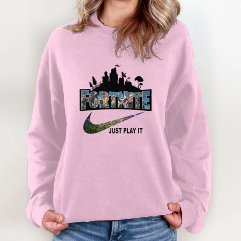 Fortnite Battle Royale x Nike Just Play It Logo Sweatshirt Father Figure Clothing