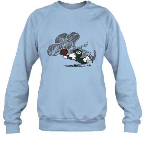 Green Bay Packers Snoopy Plays The Football Game Sweatshirt