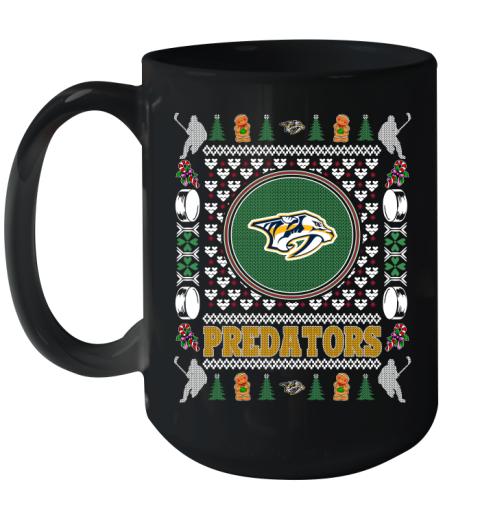 Nashville Predators Merry Christmas NHL Hockey Loyal Fan Ceramic Mug 15oz