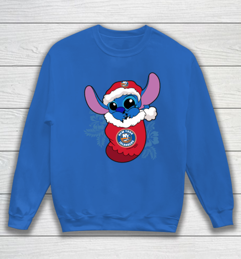 New York Islanders Christmas Stitch In The Sock Funny Disney NHL Sweatshirt 7