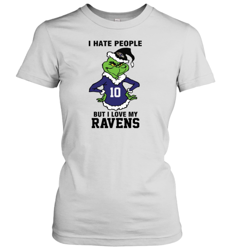 I Hate People But I Love My Ravens Baltimore Ravens NFL Teams Women's T-Shirt