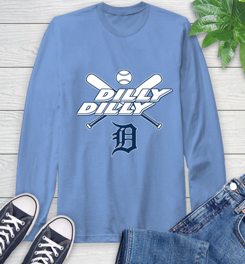 MLB Detroit Tigers Dilly Dilly Baseball Sports Long Sleeve T-Shirt 11