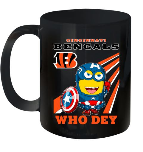 NFL Football Cincinnati Bengals Captain America Marvel Avengers Minion Shirt Ceramic Mug 11oz