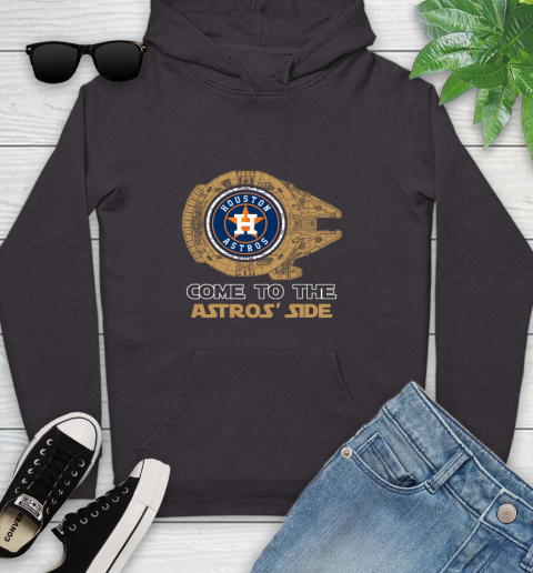 MLB Come To The Houston Astros Side Star Wars Baseball Sports Youth Hoodie 8