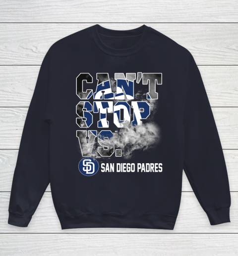 MLB San Diego Padres Baseball Can't Stop Vs Padres Youth Sweatshirt - Image 3